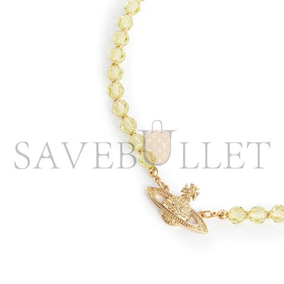 VIVIENNE WESTWOOD MESSALINE GOLD-TONE BRASS AND CRYSTAL-EMBELLISHED CHOKER NECKLACE VIVIENNE WESTWOOD MESSALINE GOLD-TONE BRASS AND CRYSTAL-EMBELLISHED CHOKER NECKLACE